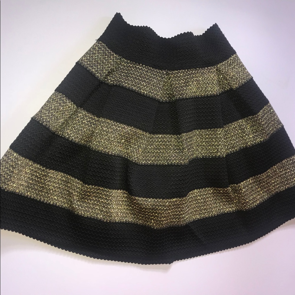 Gold And Black Skirt